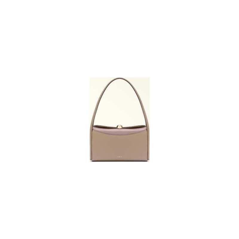 Boston Bag M STUCCO GRAY+MAUVE Furla Nicole | Furla IT