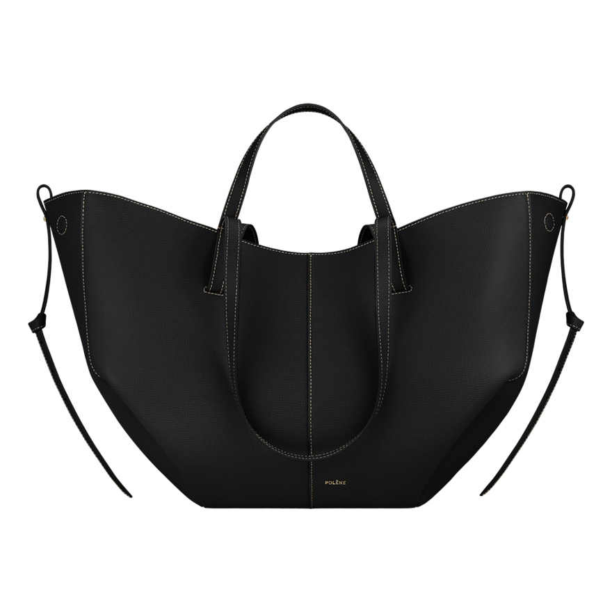 Cyme - Edition Textured Black with Ecru Stitching