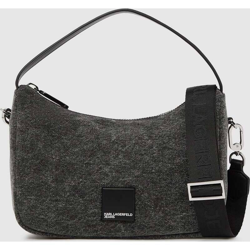 Denim mini hobo bag