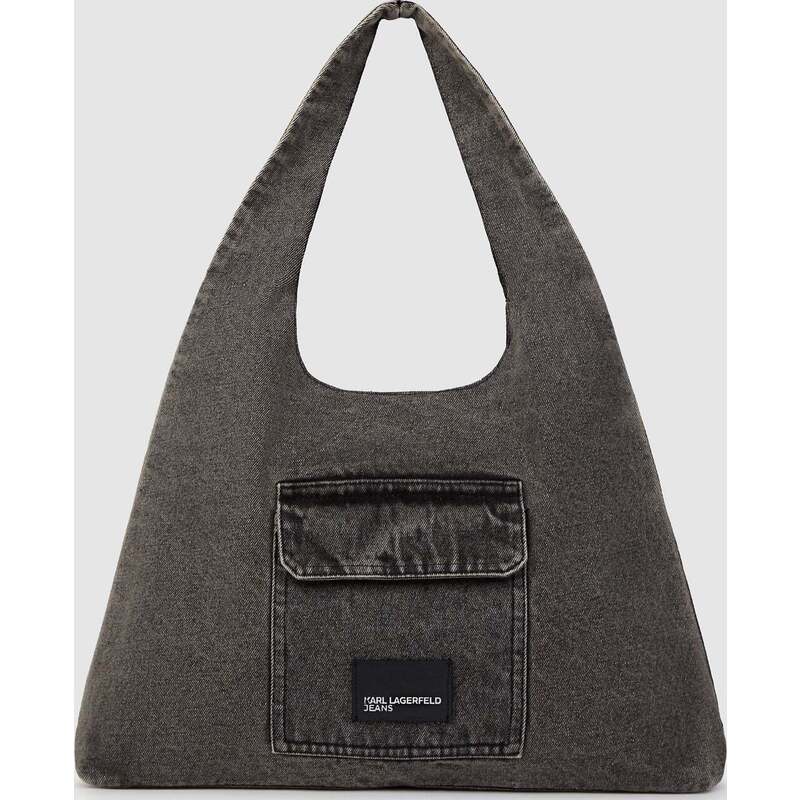 Denim hobo shopper