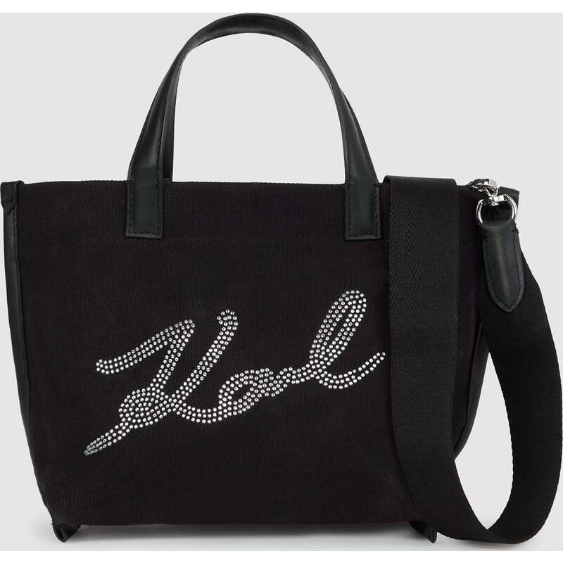 K/Signature mini rhinestone shopper