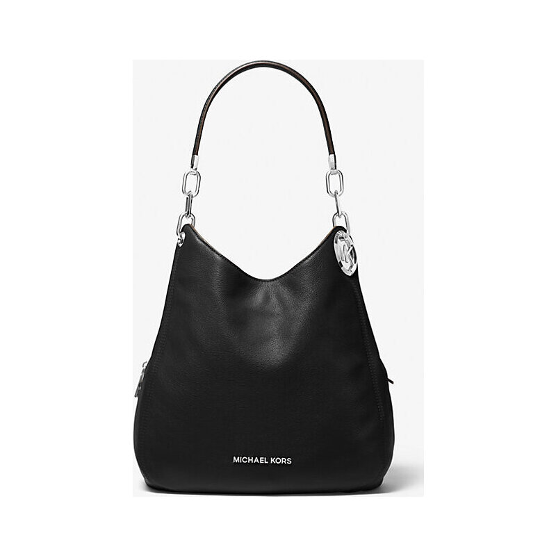 Lillie Large Pebbled Leather Shoulder Bag