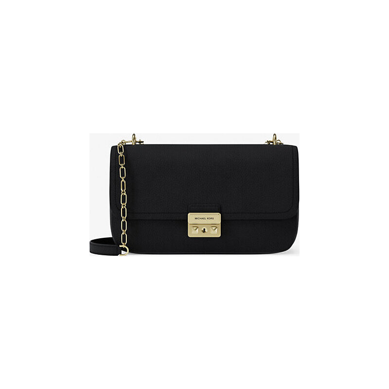 Tribeca Large Pebbled Leather Shoulder Bag
