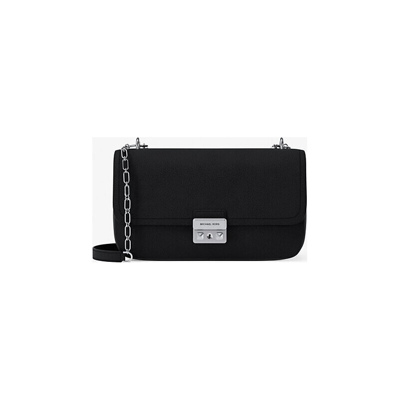 Tribeca Large Pebbled Leather Shoulder Bag