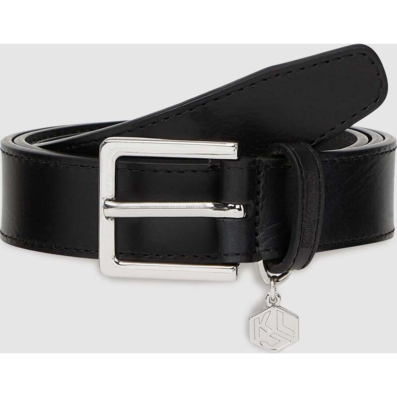 Logo charm belt