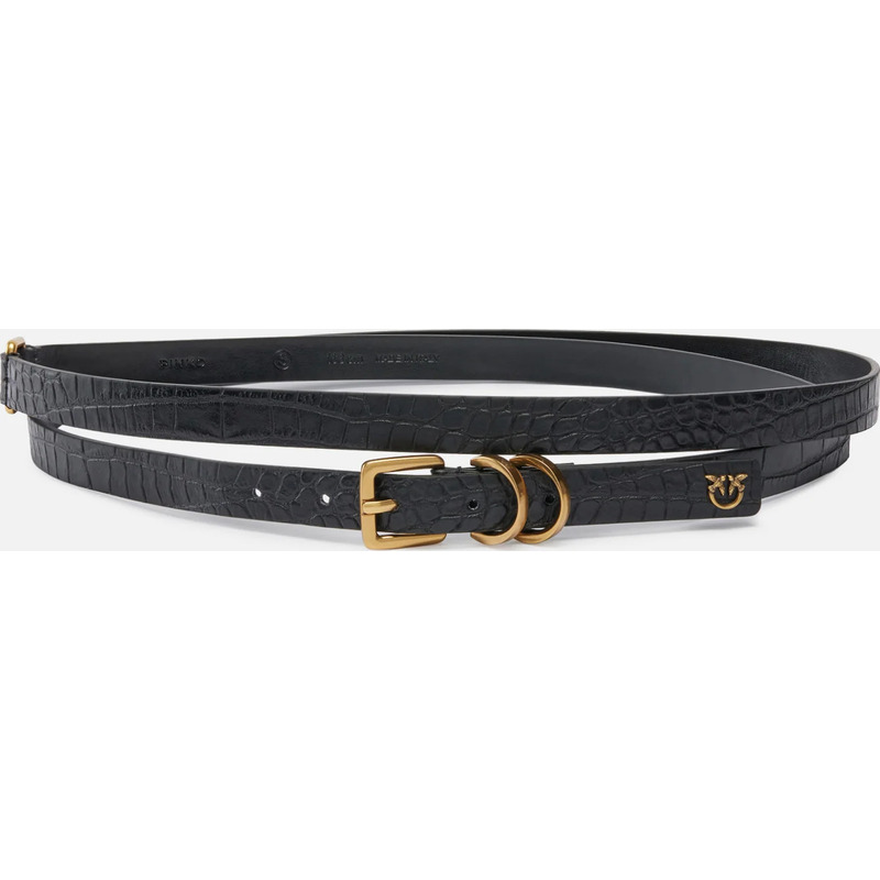 Ceinture avec plaquette à logo Love Birds 2 cm