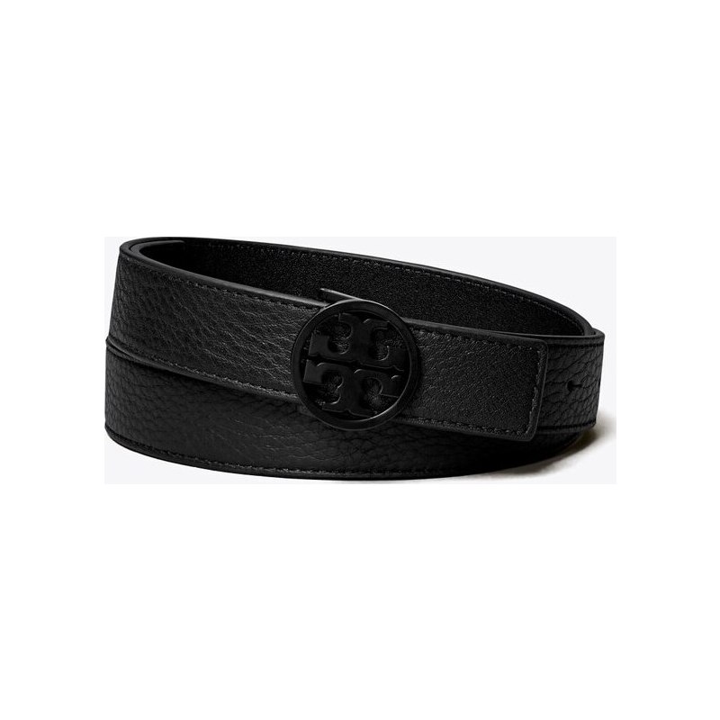 Ceinture Miller à fermoir au fini poudré 2,5 cm in black, size L