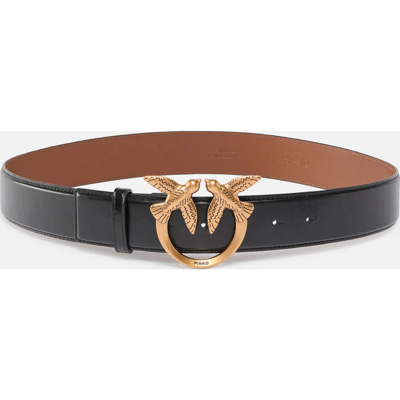Ceinture en cuir avec boucle Love Birds 4 cm