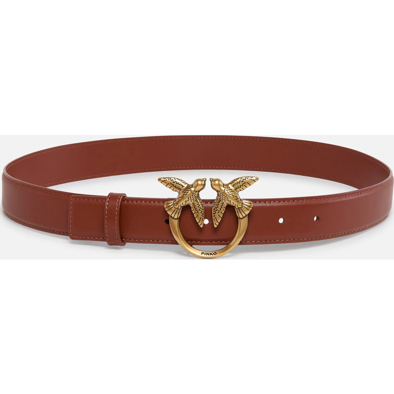 Ceinture Love Birds en cuir 3cm