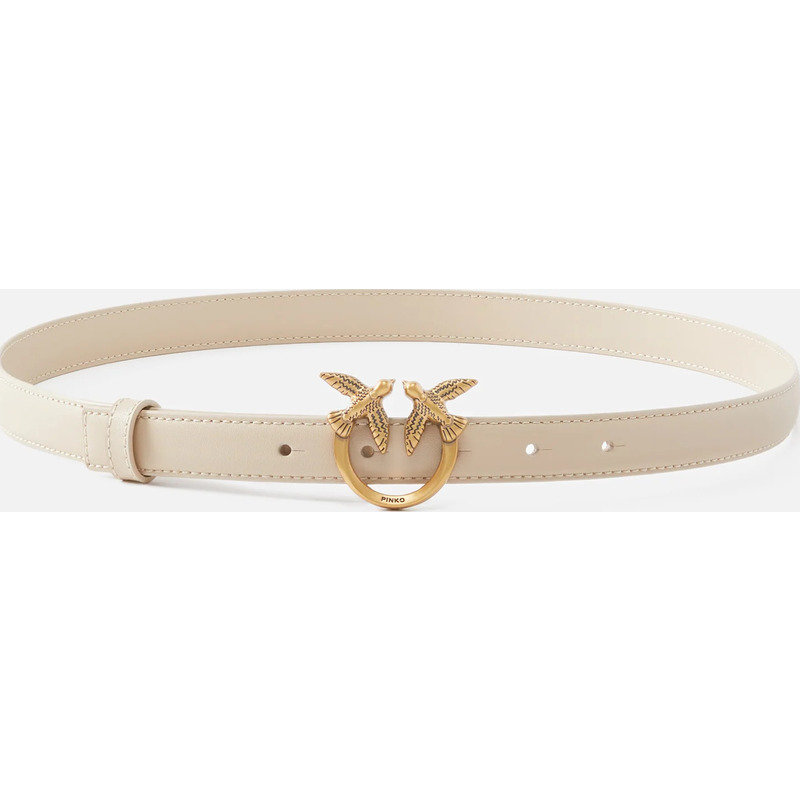 Fine ceinture Love Birds en cuir 2cm