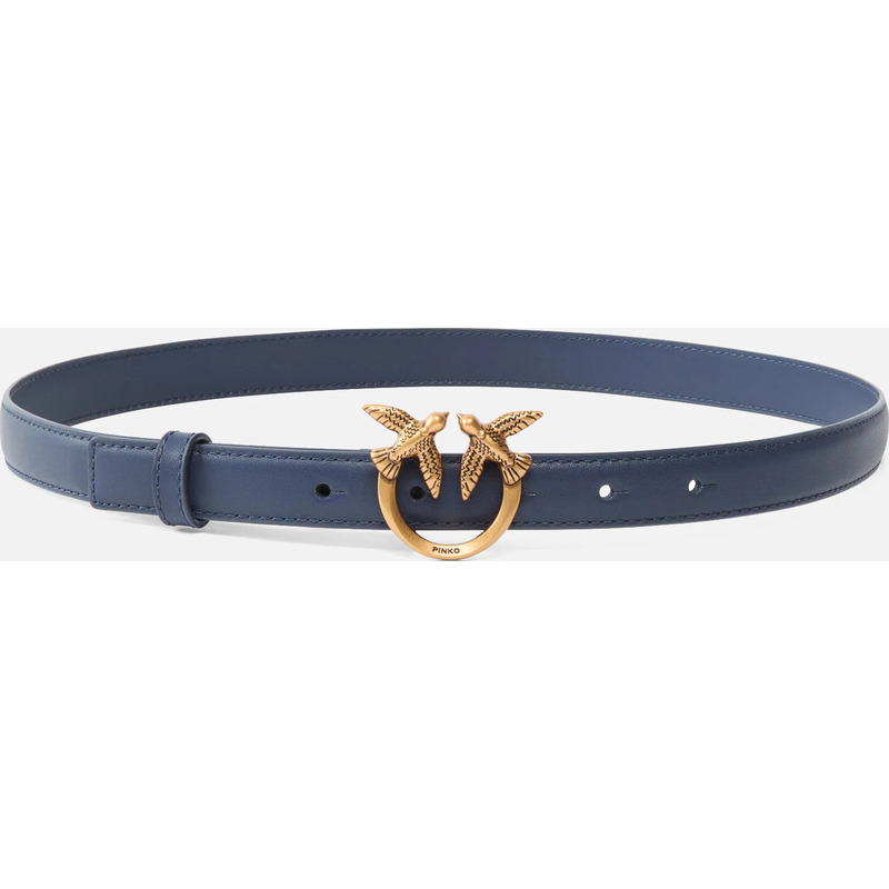 Fine ceinture Love Birds en cuir 2cm