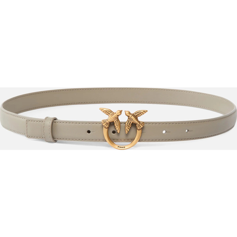Fine ceinture Love Birds en cuir 2cm