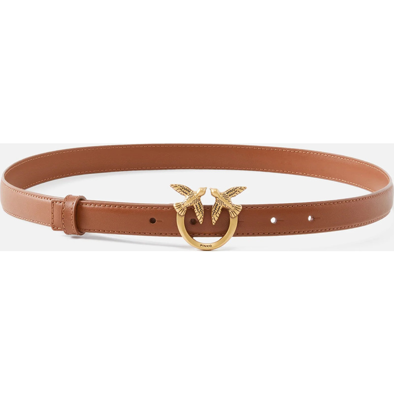 Fine ceinture Love Birds en cuir 2cm