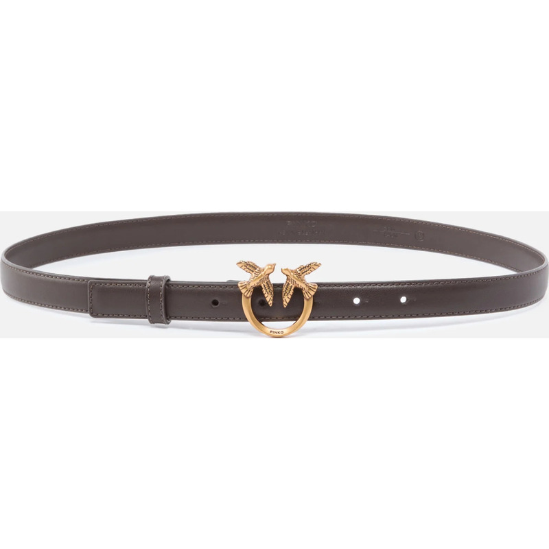 Fine ceinture Love Birds en cuir 2cm
