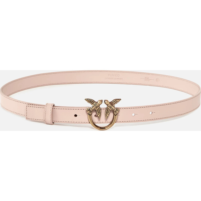 Fine ceinture Love Birds en cuir 2cm