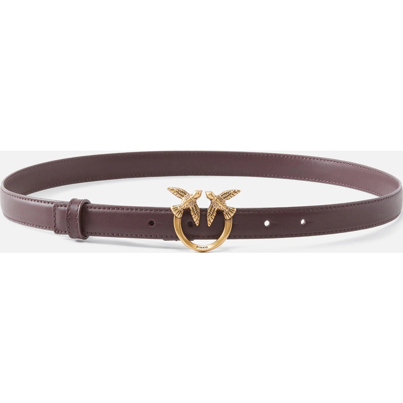 Fine ceinture Love Birds en cuir 2cm