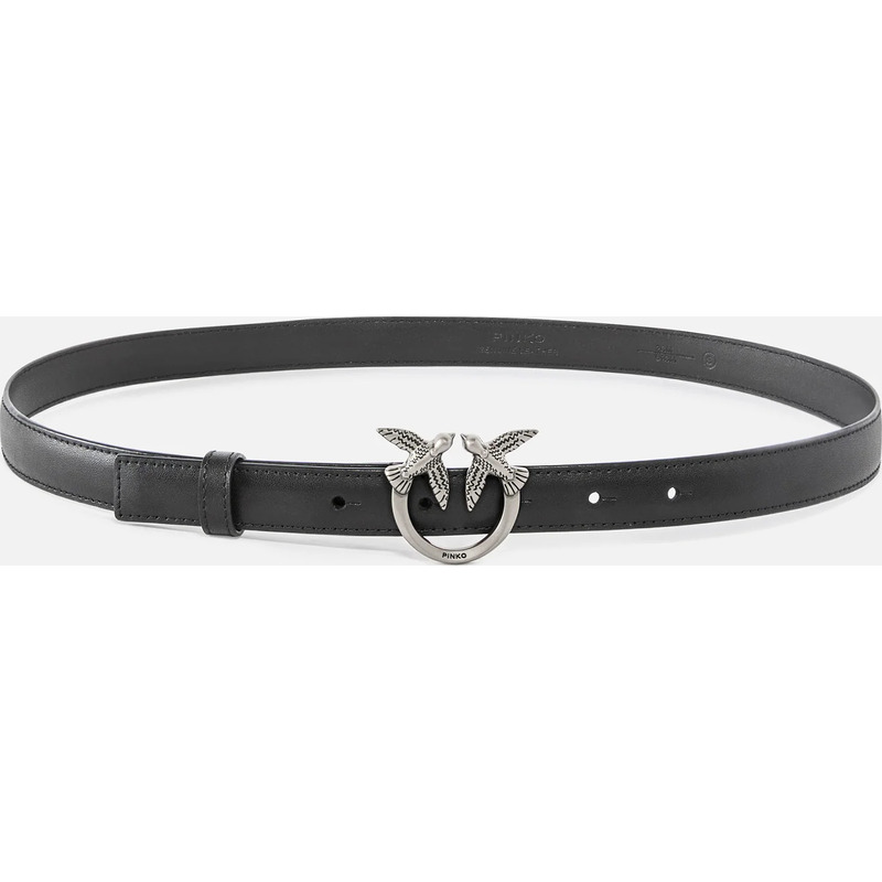Fine ceinture Love Birds en cuir 2cm