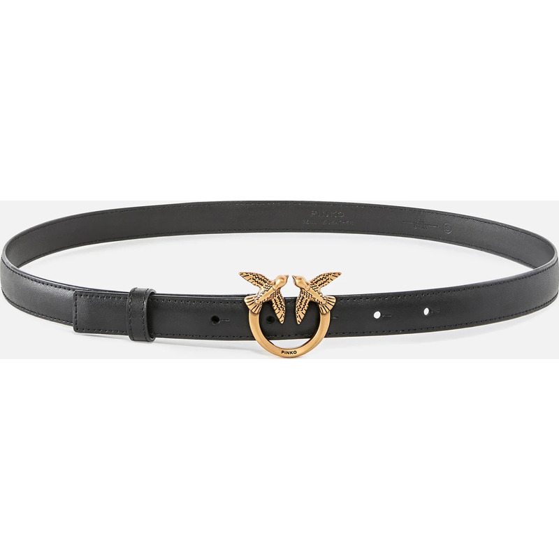 Fine ceinture Love Birds en cuir 2cm