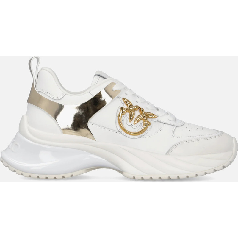 Sneakers Ariel effet cuir avec détails finition miroir
