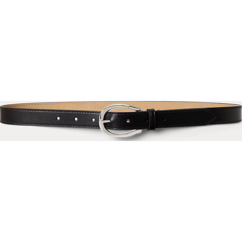 Stirrup-Buckle Leather Belt